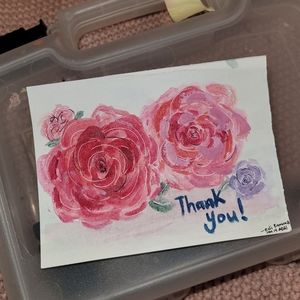 Hand painted Thank You cards/ Greeting cards